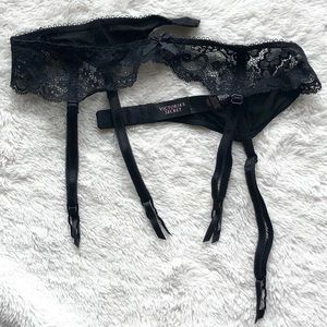 Black Lace Garter Belt